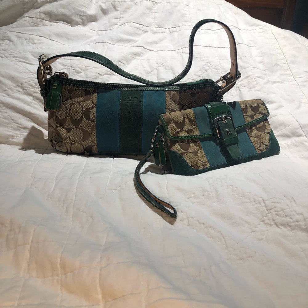 Coach wallet and mini bag